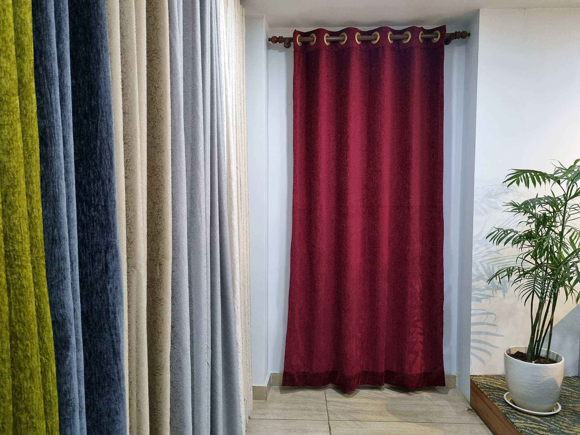 Weave Ruby Curtain