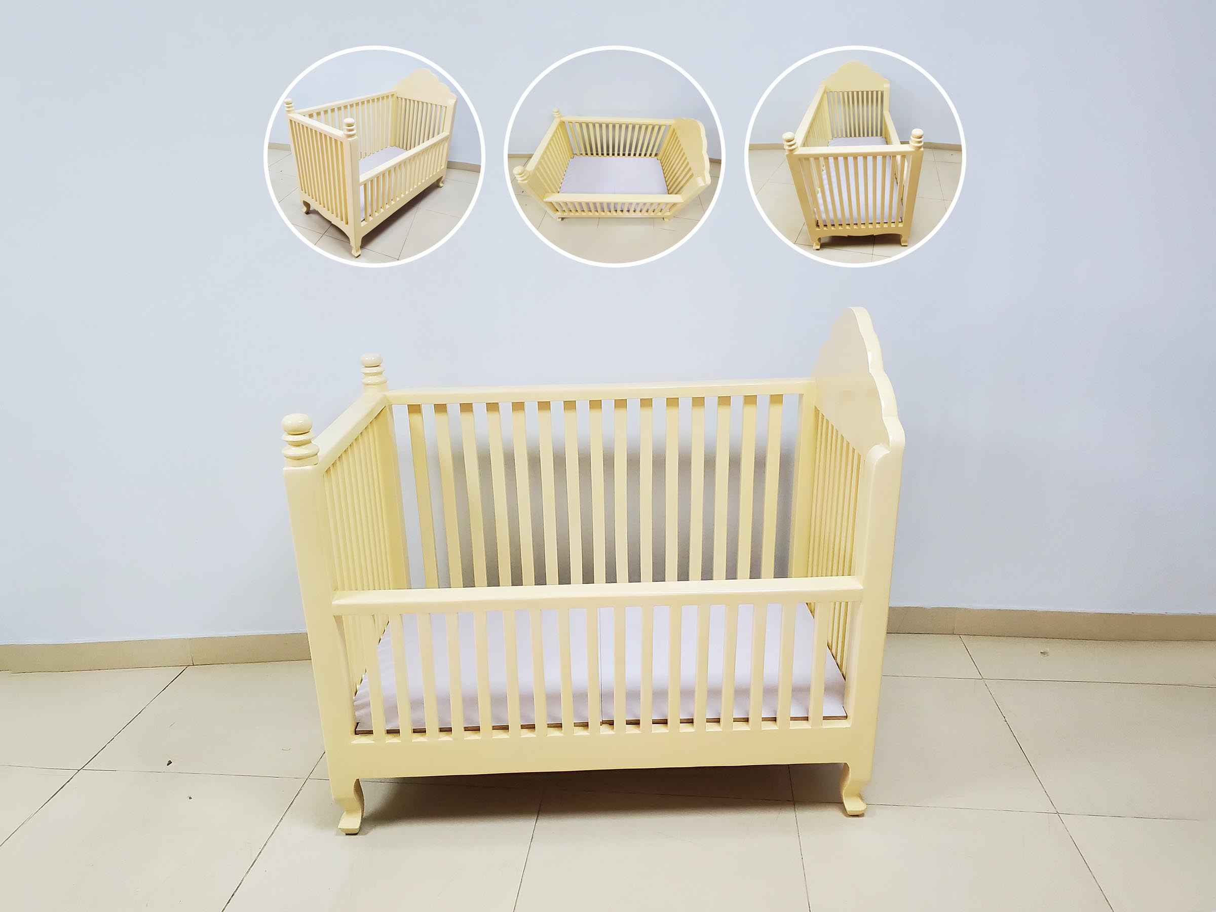 Cream Colored Baby Cot