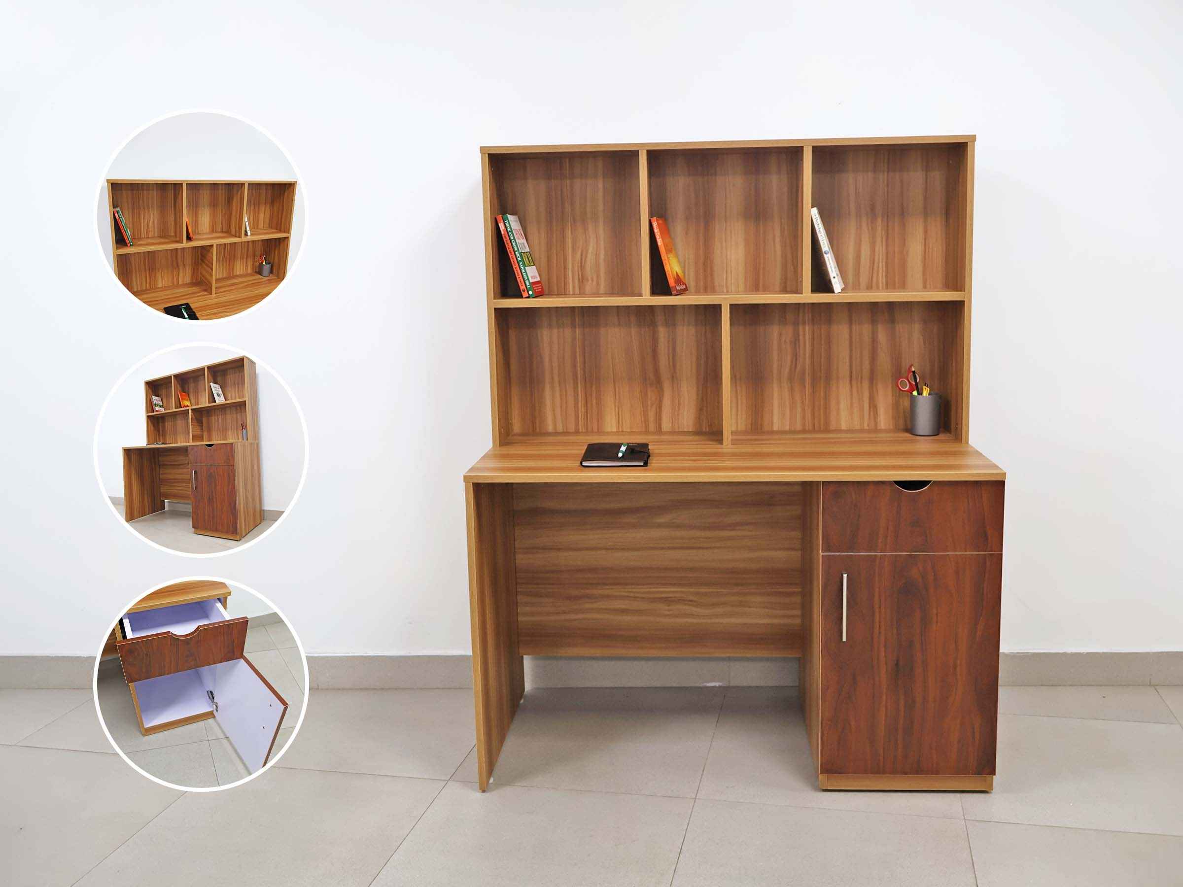 Study Desk All Part Multi-Shelf Study Desk