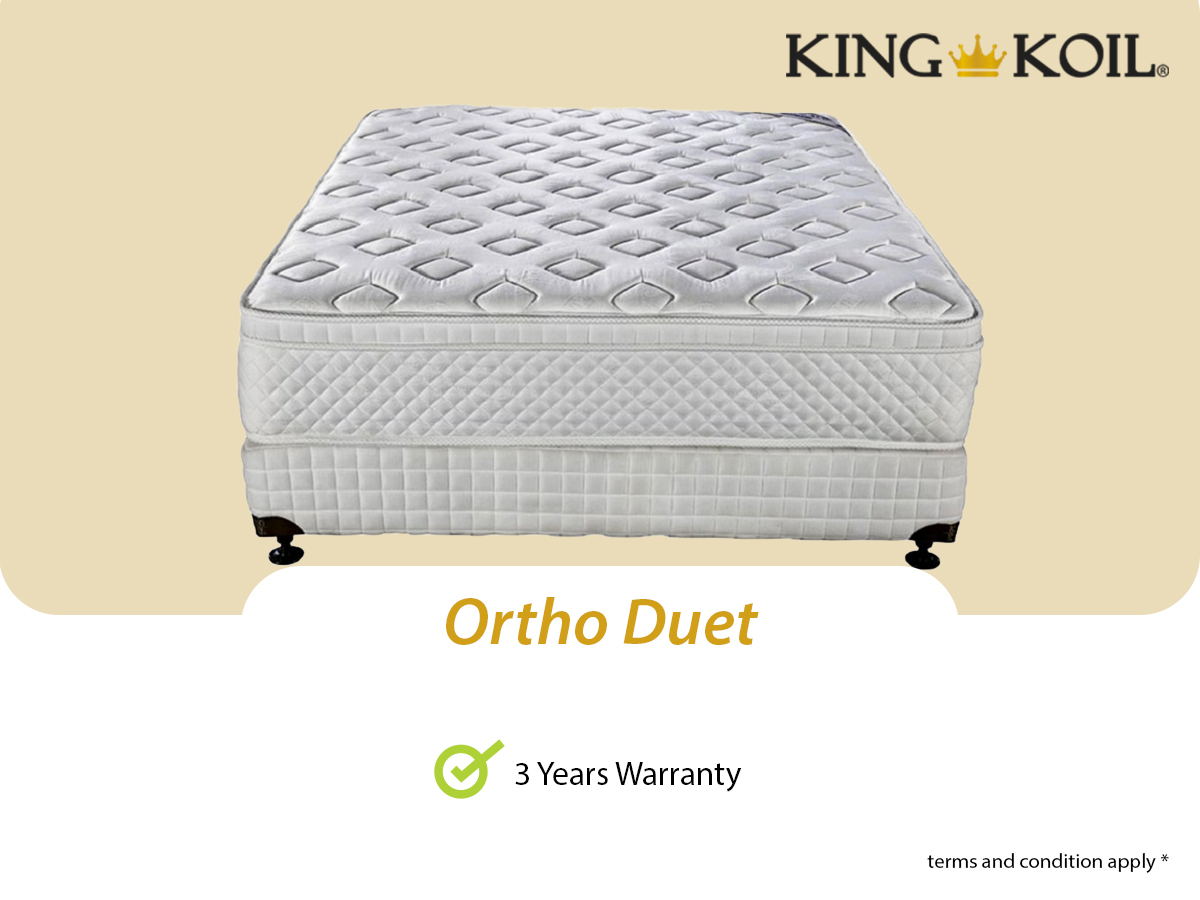 King koil ortho duet outlet mattress